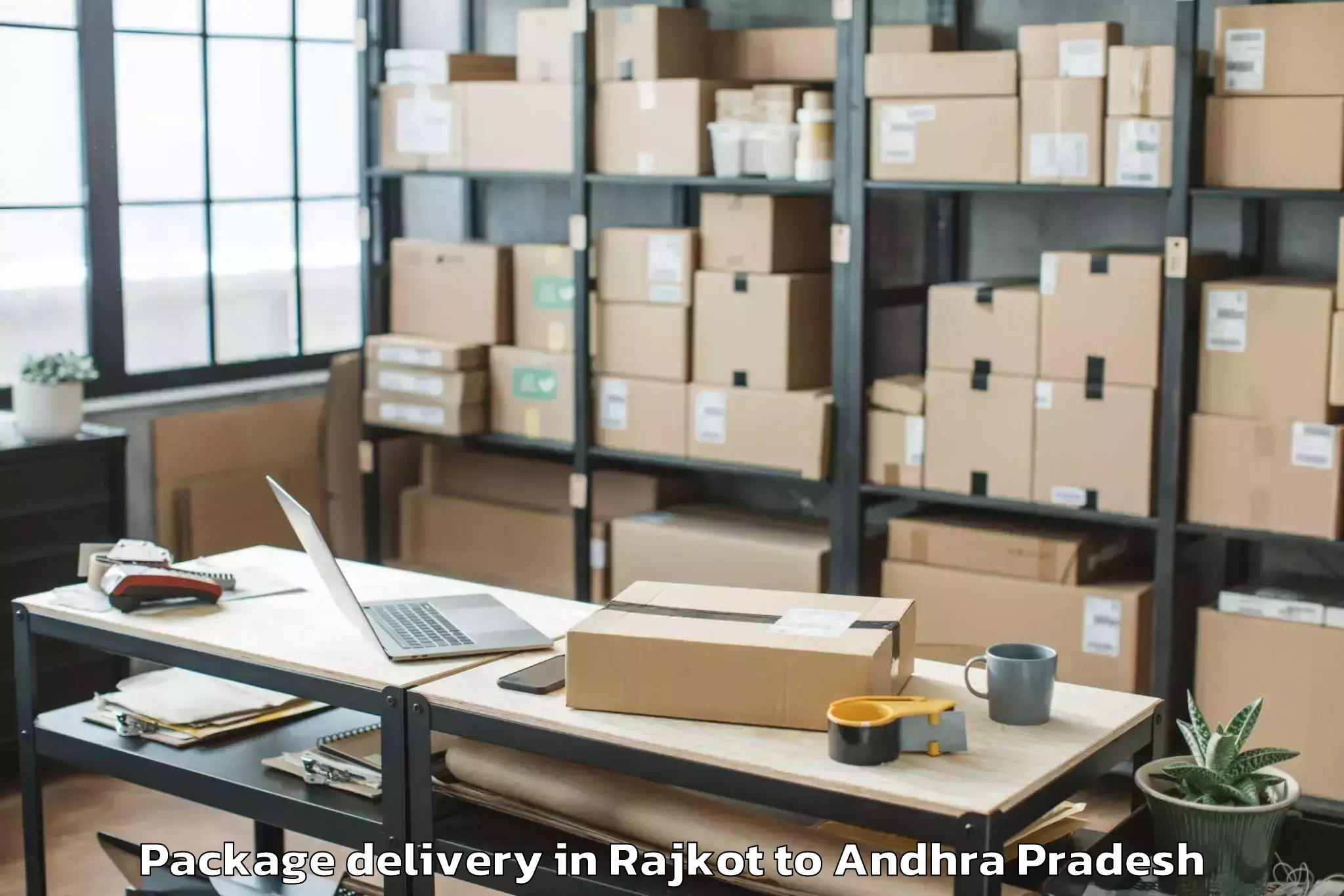 Book Rajkot to Dachepalle Package Delivery